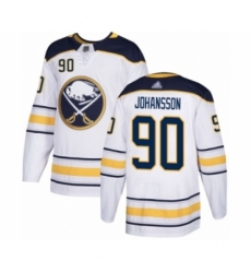Men's Buffalo Sabres #90 Marcus Johansson Authentic White Away Hockey Jersey