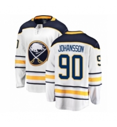 Men's Buffalo Sabres #90 Marcus Johansson Fanatics Branded White Away Breakaway Hockey Jersey