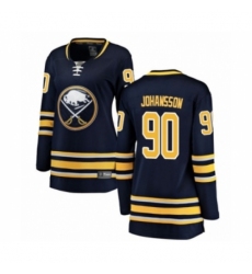 Women's Buffalo Sabres #90 Marcus Johansson Fanatics Branded Navy Blue Home Breakaway Hockey Jersey