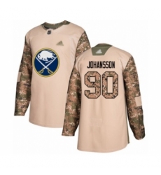 Youth Buffalo Sabres #90 Marcus Johansson Authentic Camo Veterans Day Practice Hockey Jersey