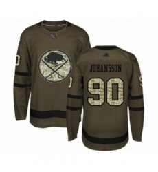 Youth Buffalo Sabres #90 Marcus Johansson Authentic Green Salute to Service Hockey Jersey