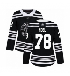 Women's Chicago Blackhawks #78 Nathan Noel Authentic Black Alternate Hockey Jersey