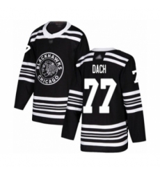 Men's Chicago Blackhawks #77 Kirby Dach Authentic Black Alternate Hockey Jersey