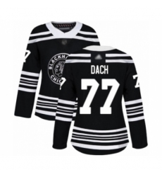 Women's Chicago Blackhawks #77 Kirby Dach Authentic Black Alternate Hockey Jersey