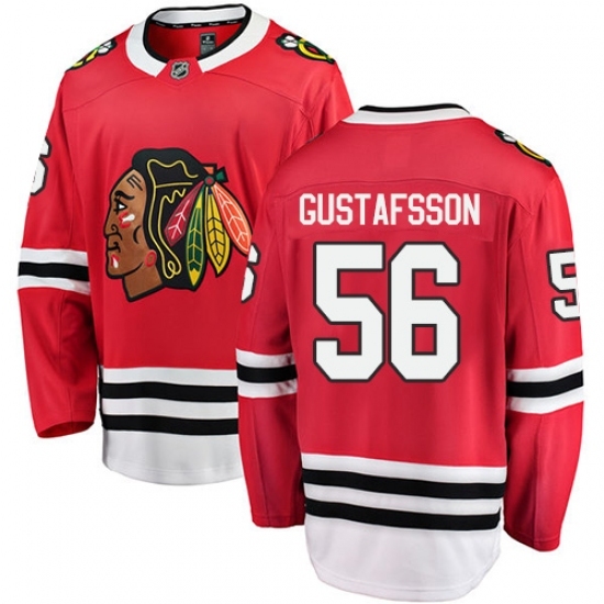 Youth Chicago Blackhawks #56 Erik Gustafsson Fanatics Branded Red Home Breakaway NHL Jersey Youth Chicago Blackhawks #56 Erik Gustafsson Fanatics Branded Red Home Breakaway NHL Jersey
