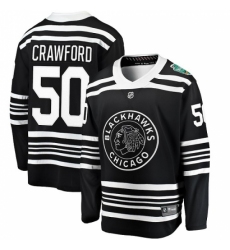 Men's Chicago Blackhawks #50 Corey Crawford Black 2019 Winter Classic Fanatics Branded Breakaway NHL Jersey
