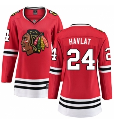 Women's Chicago Blackhawks #24 Martin Havlat Fanatics Branded Red Home Breakaway NHL Jersey