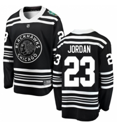 Youth Chicago Blackhawks #23 Michael Jordan Black 2019 Winter Classic Fanatics Branded Breakaway NHL Jersey
