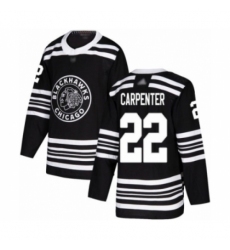 Men's Chicago Blackhawks #22 Ryan Carpenter Authentic Black Alternate Hockey Jersey