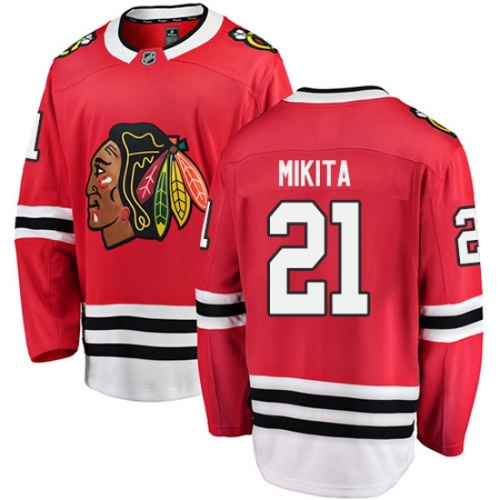 Youth Chicago Blackhawks #21 Stan Mikita Fanatics Branded Red Home Breakaway NHL Jersey Youth Chicago Blackhawks #21 Stan Mikita Fanatics Branded Red Home Breakaway NHL Jersey