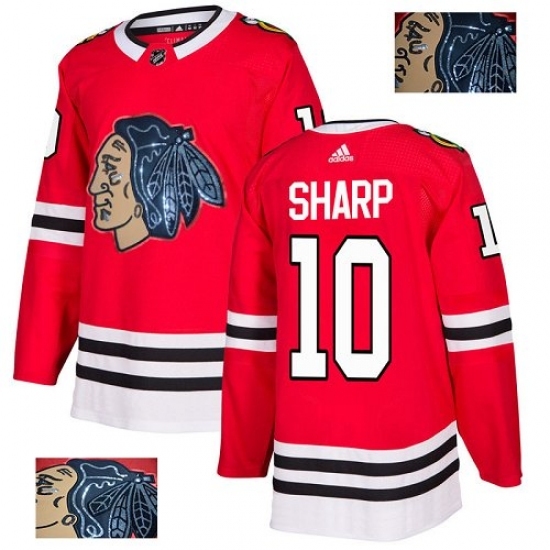 Men's Adidas Chicago Blackhawks #10 Patrick Sharp Authentic Red Fashion Gold NHL Jersey Men's Adidas Chicago Blackhawks #10 Patrick Sharp Authentic Red Fashion Gold NHL Jersey
