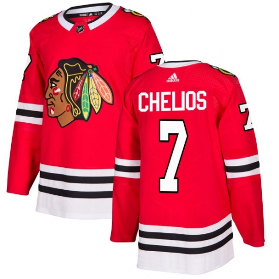 Youth Adidas Chicago Blackhawks #7 Chris Chelios Authentic Red Home NHL Jersey Youth Adidas Chicago Blackhawks #7 Chris Chelios Authentic Red Home NHL Jersey