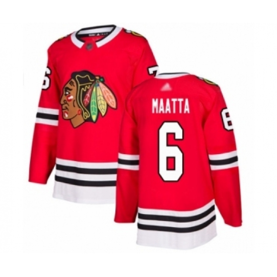 Youth Chicago Blackhawks #6 Olli Maatta Authentic Red Home Hockey Jersey Youth Chicago Blackhawks #6 Olli Maatta Authentic Red Home Hockey Jersey