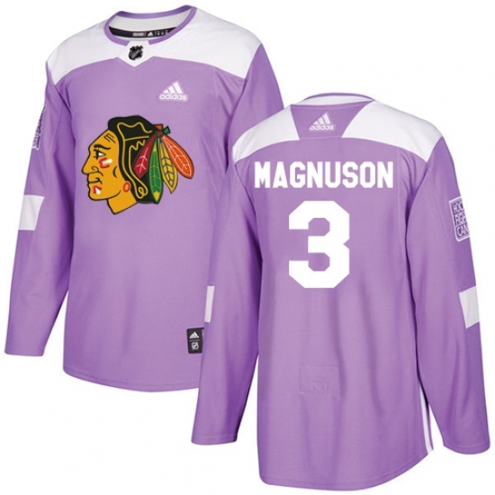 Youth Adidas Chicago Blackhawks #3 Keith Magnuson Authentic Purple Fights Cancer Practice NHL Jersey Youth Adidas Chicago Blackhawks #3 Keith Magnuson Authentic Purple Fights Cancer Practice NHL Jersey