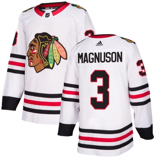 Youth Adidas Chicago Blackhawks #3 Keith Magnuson Authentic White Away NHL Jersey Youth Adidas Chicago Blackhawks #3 Keith Magnuson Authentic White Away NHL Jersey