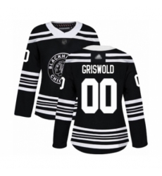 Women's Chicago Blackhawks #00 Clark Griswold Authentic Black Alternate Hockey Jersey