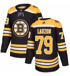 Youth Adidas Boston Bruins #79 Jeremy Lauzon Premier Black Home NHL Jersey