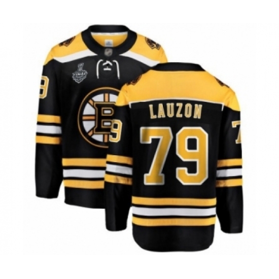 Youth Boston Bruins #79 Jeremy Lauzon Authentic Black Home Fanatics Branded Breakaway 2019 Stanley Cup Final Bound Hockey Jersey Youth Boston Bruins #79 Jeremy Lauzon Authentic Black Home Fanatics Branded Breakaway 2019 Stanley Cup Final Bound Hockey Jersey