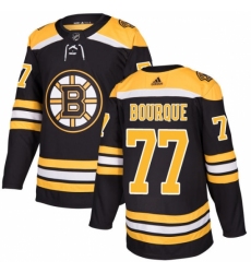 Men's Adidas Boston Bruins #77 Ray Bourque Authentic Black Home NHL Jersey