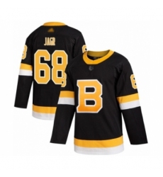 Men's Boston Bruins #68 Jaromir Jagr Authentic Black Alternate Hockey Jersey