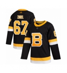 Men's Boston Bruins #67 Jakub Zboril Authentic Black Alternate Hockey Jersey