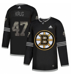Men's Adidas Boston Bruins #47 Torey Krug Black Authentic Classic Stitched NHL Jersey