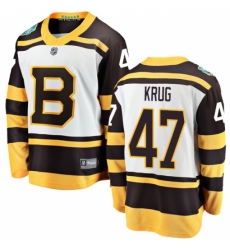 Men's Boston Bruins #47 Torey Krug White 2019 Winter Classic Fanatics Branded Breakaway NHL Jersey