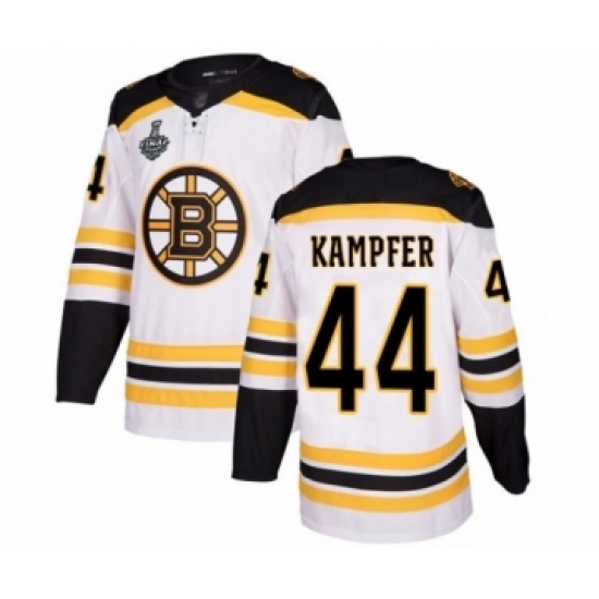 Youth Boston Bruins #44 Steven Kampfer Authentic White Away 2019 Stanley Cup Final Bound Hockey Jersey Youth Boston Bruins #44 Steven Kampfer Authentic White Away 2019 Stanley Cup Final Bound Hockey Jersey