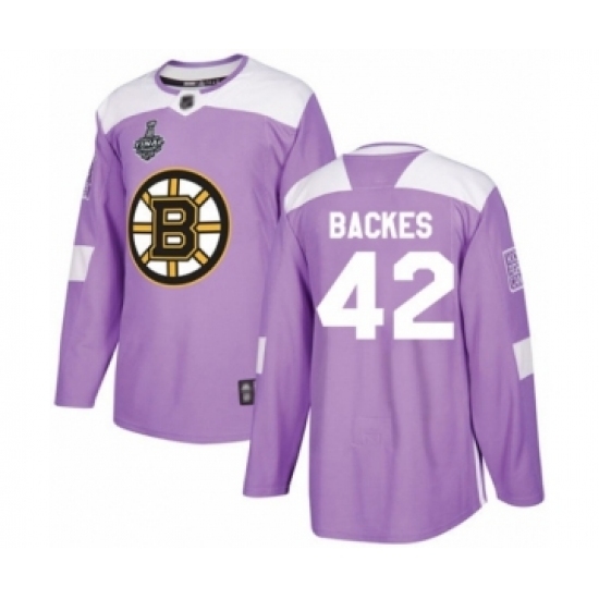 Youth Boston Bruins #42 David Backes Authentic Purple Fights Cancer Practice 2019 Stanley Cup Final Bound Hockey Jersey Youth Boston Bruins #42 David Backes Authentic Purple Fights Cancer Practice 2019 Stanley Cup Final Bound Hockey Jersey