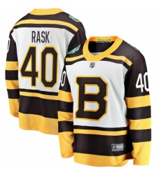 Men's Boston Bruins #40 Tuukka Rask White 2019 Winter Classic Fanatics Branded Breakaway NHL Jersey