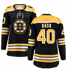 Women's Boston Bruins #40 Tuukka Rask Authentic Black Home Fanatics Branded Breakaway NHL Jersey