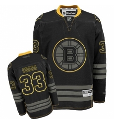 Men's Reebok Boston Bruins #33 Zdeno Chara Authentic Black Ice NHL Jersey
