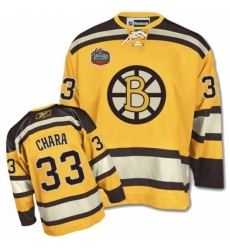 Youth Reebok Boston Bruins #33 Zdeno Chara Premier Gold Winter Classic NHL Jersey