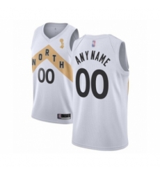 Men's Toronto Raptors Customized Swingman White 2019 Basketball Finals Champions Jersey - City Edition