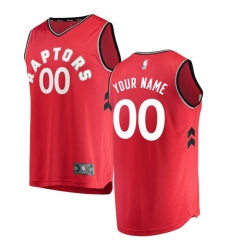 Men's Toronto Raptors Fanatics Branded Red Fast Break Custom Replica Jersey - Icon Edition