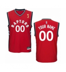 Youth Toronto Raptors Customized Authentic Red 2019 Basketball Finals Champions Jersey - Icon Edition