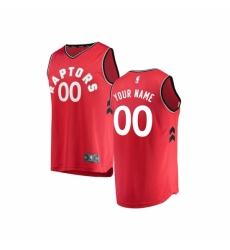 Youth Toronto Raptors Fanatics Branded Red Fast Break Custom Replica Jersey - Icon Edition