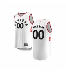 Youth Toronto Raptors Fanatics Branded White Fast Break Custom Replica Jersey - Association Edition