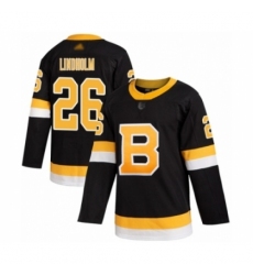 Men's Boston Bruins #26 Par Lindholm Authentic Black Alternate Hockey Jersey