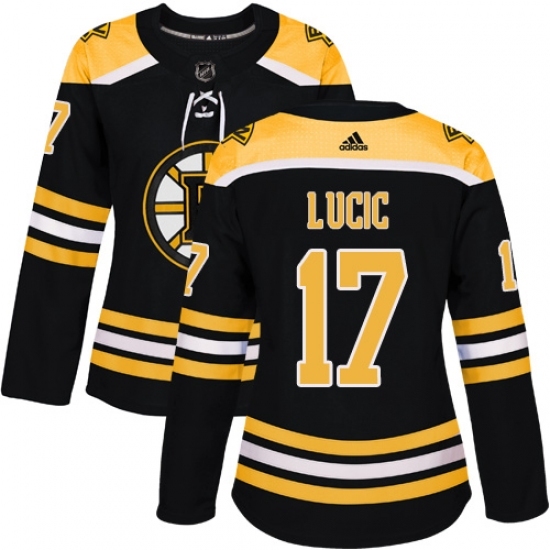 Women's Adidas Boston Bruins #17 Milan Lucic Authentic Black Home NHL Jersey Women's Adidas Boston Bruins #17 Milan Lucic Authentic Black Home NHL Jersey