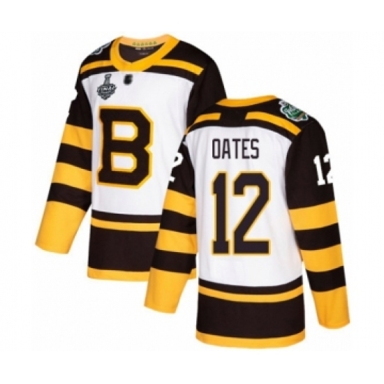 Men's Boston Bruins #12 Adam Oates Authentic White Winter Classic 2019 Stanley Cup Final Bound Hockey Jersey Men's Boston Bruins #12 Adam Oates Authentic White Winter Classic 2019 Stanley Cup Final Bound Hockey Jersey