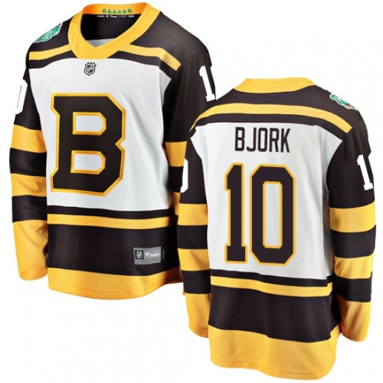 Youth Boston Bruins #10 Anders Bjork White 2019 Winter Classic Fanatics Branded Breakaway NHL Jersey Youth Boston Bruins #10 Anders Bjork White 2019 Winter Classic Fanatics Branded Breakaway NHL Jersey