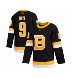 Men's Boston Bruins #9 Johnny Bucyk Authentic Black Alternate Hockey Jersey