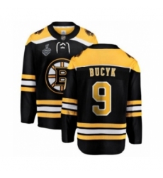 Men's Boston Bruins #9 Johnny Bucyk Authentic Black Home Fanatics Branded Breakaway 2019 Stanley Cup Final Bound Hockey Jersey
