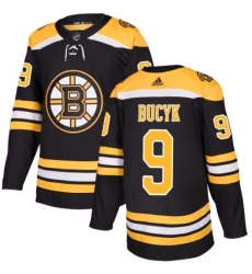 Youth Adidas Boston Bruins #9 Johnny Bucyk Premier Black Home NHL Jersey