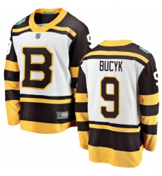Youth Boston Bruins #9 Johnny Bucyk White 2019 Winter Classic Fanatics Branded Breakaway NHL Jersey