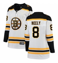 Women's Boston Bruins #8 Cam Neely Authentic White Away Fanatics Branded Breakaway NHL Jersey