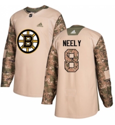 Youth Adidas Boston Bruins #8 Cam Neely Authentic Camo Veterans Day Practice NHL Jersey