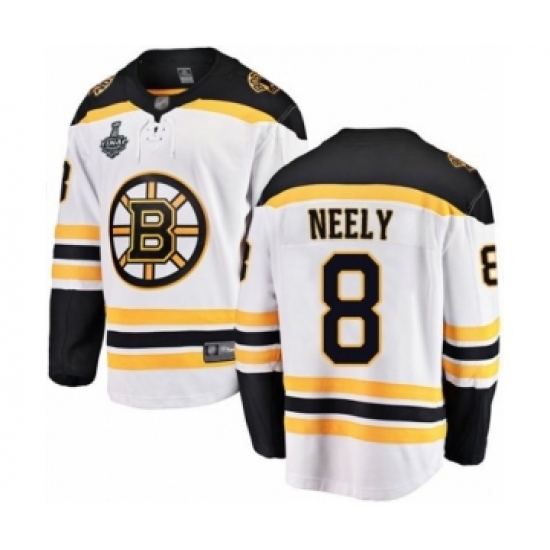 Youth Boston Bruins #8 Cam Neely Authentic White Away Fanatics Branded Breakaway 2019 Stanley Cup Final Bound Hockey Jersey Youth Boston Bruins #8 Cam Neely Authentic White Away Fanatics Branded Breakaway 2019 Stanley Cup Final Bound Hockey Jersey