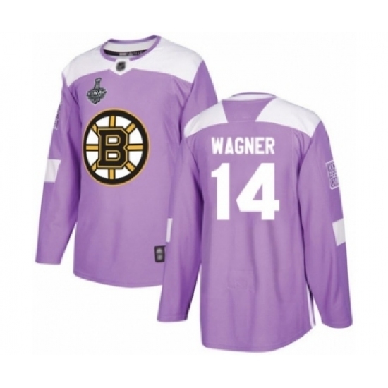 Youth Boston Bruins #14 Chris Wagner Authentic Purple Fights Cancer Practice 2019 Stanley Cup Final Bound Hockey Jersey Youth Boston Bruins #14 Chris Wagner Authentic Purple Fights Cancer Practice 2019 Stanley Cup Final Bound Hockey Jersey